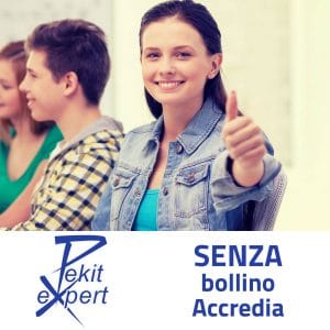 Certificazione Pekit Expert senza bollino Accredia