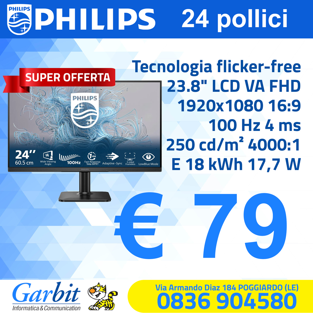 offerta-monitor-philips24E2N-1100LB Dahua - Digital board - Garbit Srl