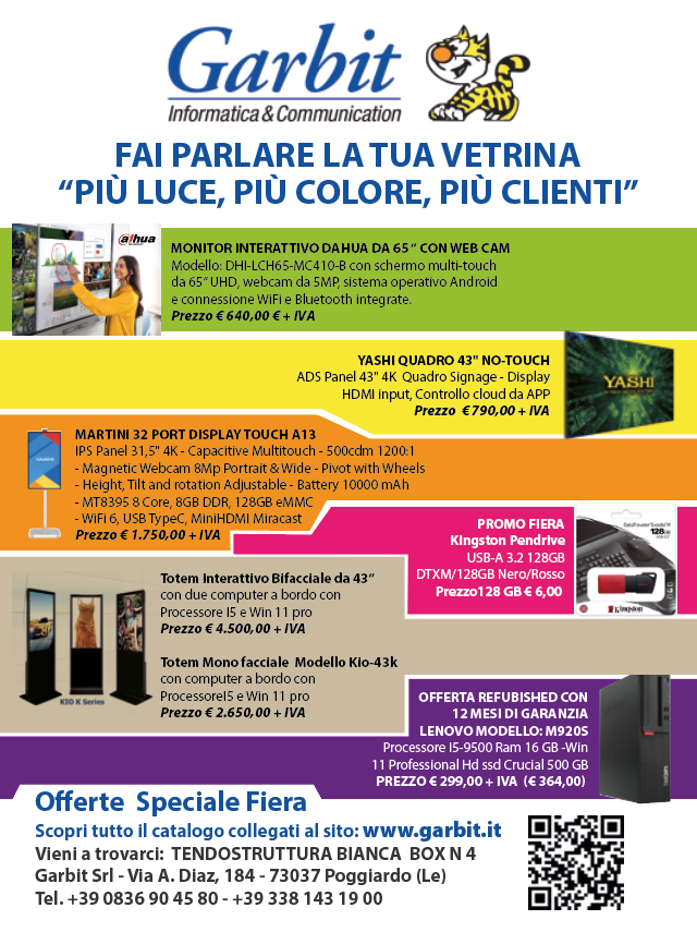 offerte-fiera-miggiano Didacta Italia - Edizione Sicilia 2023 - Garbit Srl